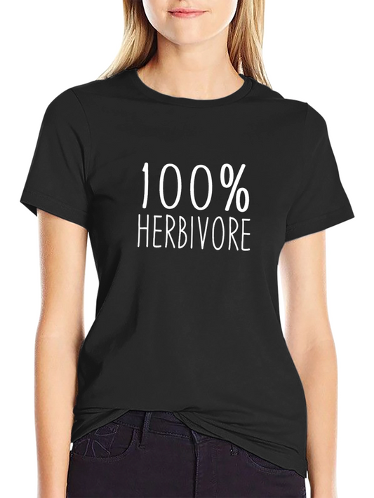 100% Herbivore Graphic T-Shirt - Vegan Friendly Tee