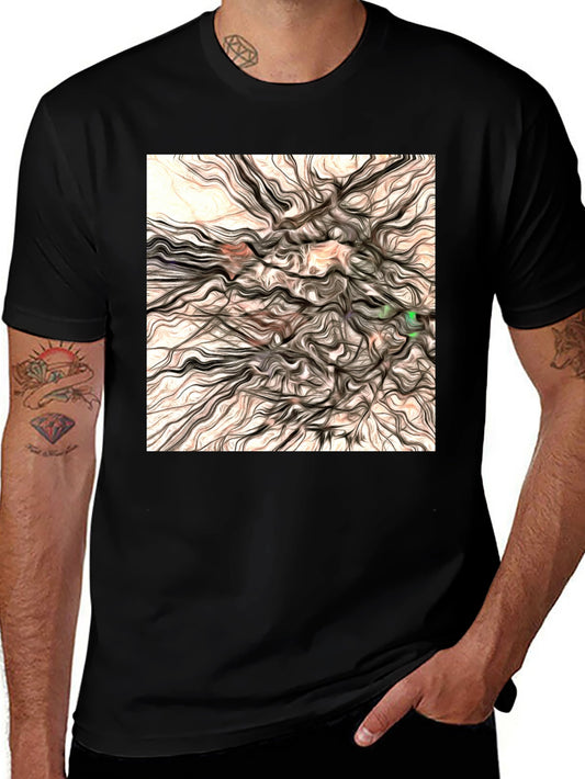 Abstract Art Graphic Tee - Modern Style