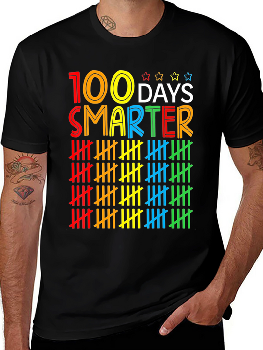 100 Days Smarter T-Shirt - Colorful Design