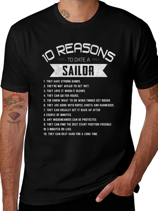 10 Reasons to Date a Sailor Graphic Tee
