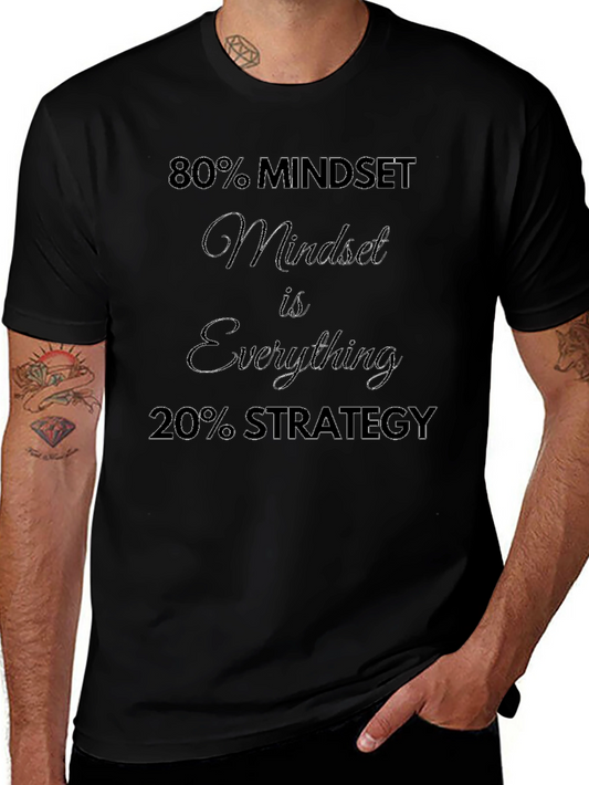 80% Mindset T-Shirt - Motivational Tee for Success